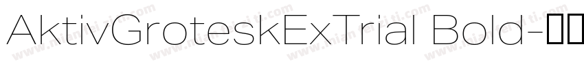 AktivGroteskExTrial Bold字体转换